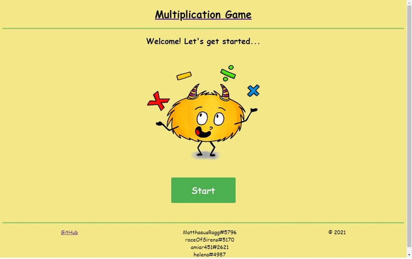 Multiplication Game – screenshot 1