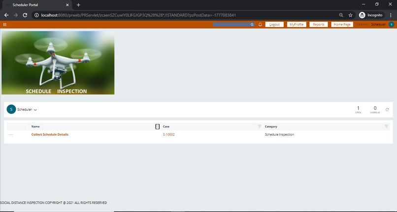 Social Distance Inspection through Drone-IBM Services & PEGA – screenshot 10
