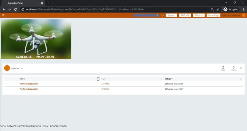 Social Distance Inspection through Drone-IBM Services & PEGA – screenshot 14