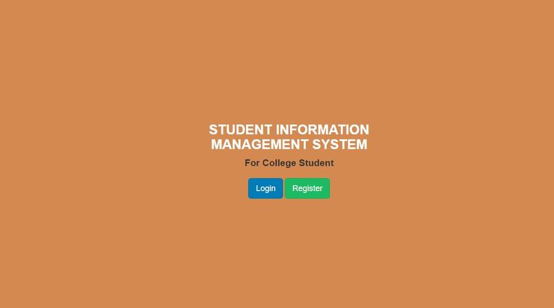 SIMS(student information management system) – screenshot 1