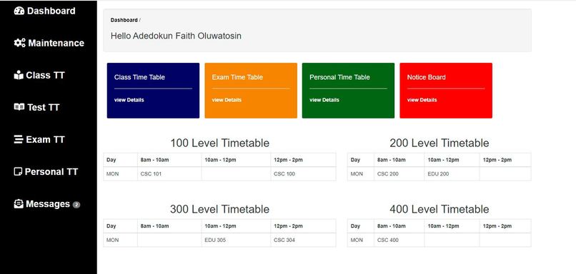 SIMS(student information management system) – screenshot 6