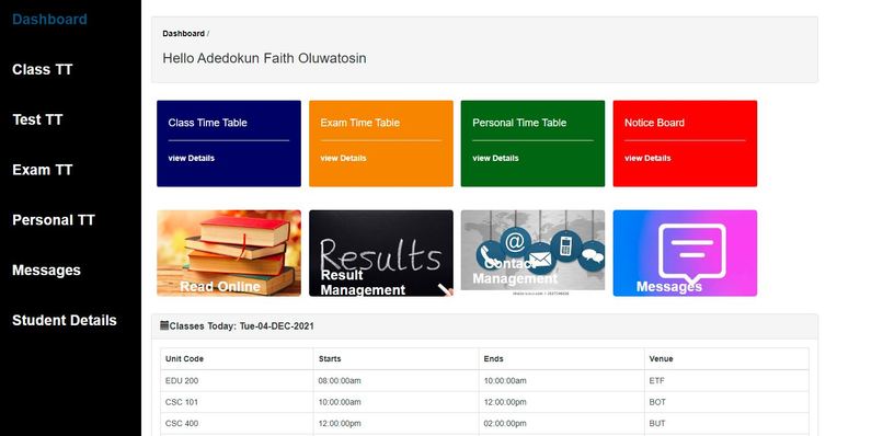 SIMS(student information management system) – screenshot 7