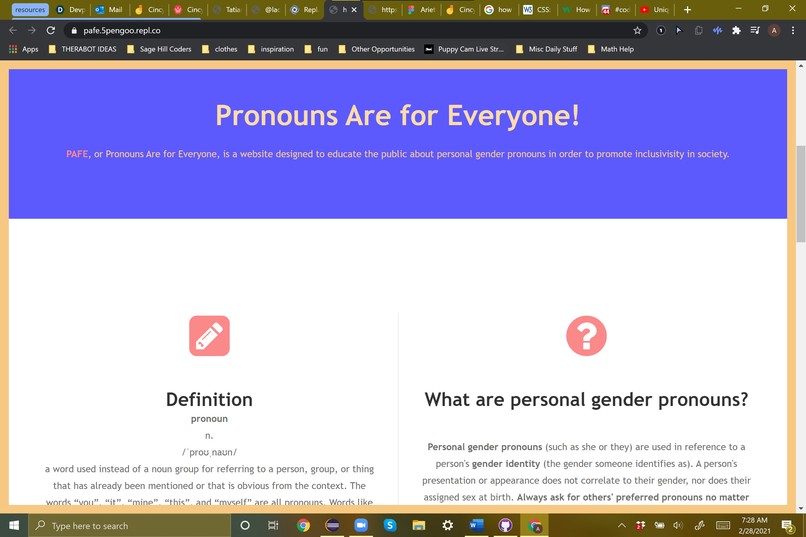 PAFE - Pronouns Are for Everyone – screenshot 1