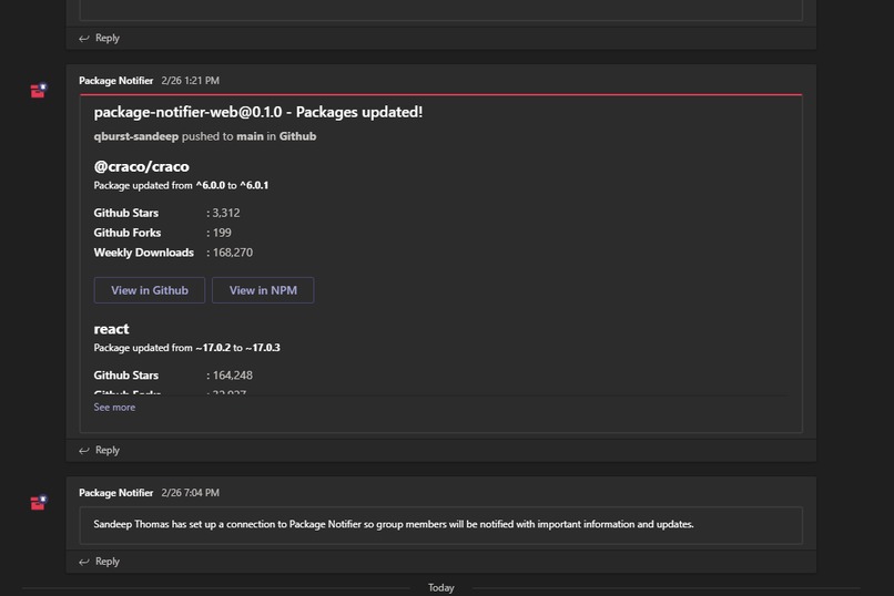 Package Notifier – screenshot 4