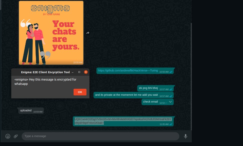 Enigma E2EE Browser Plugin – screenshot 4