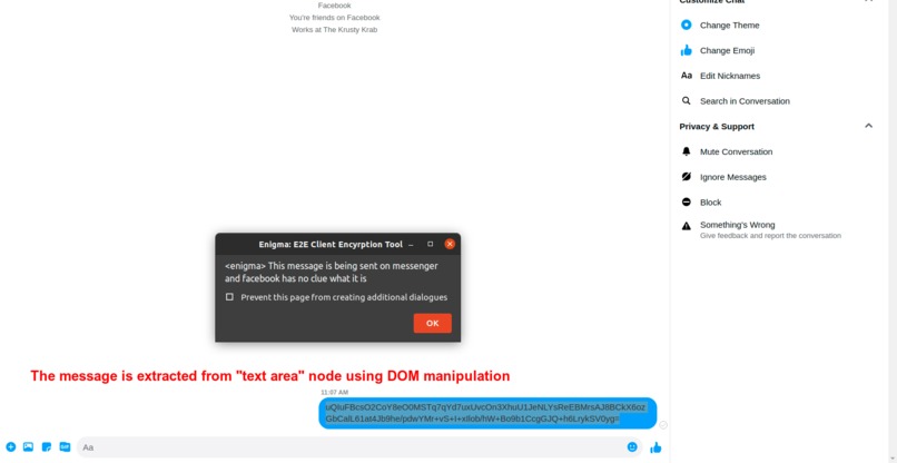 Enigma E2EE Browser Plugin – screenshot 5