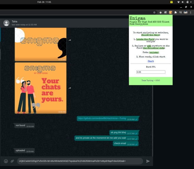 Enigma E2EE Browser Plugin – screenshot 2