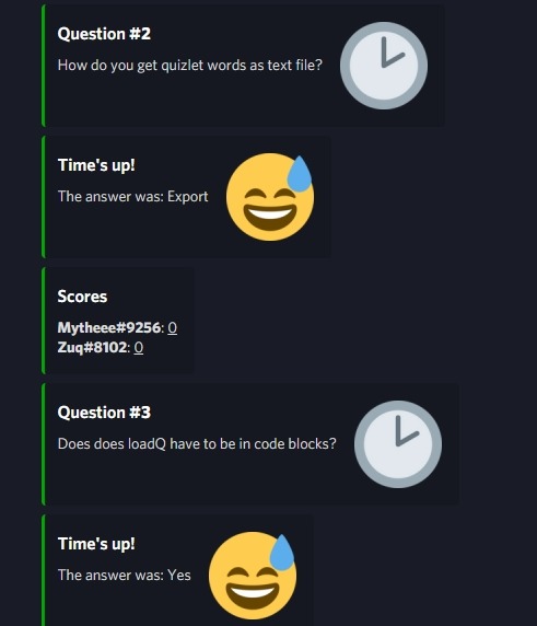 QuestionnaireBot – screenshot 2