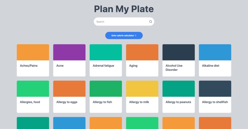 Plan my plate – screenshot 1