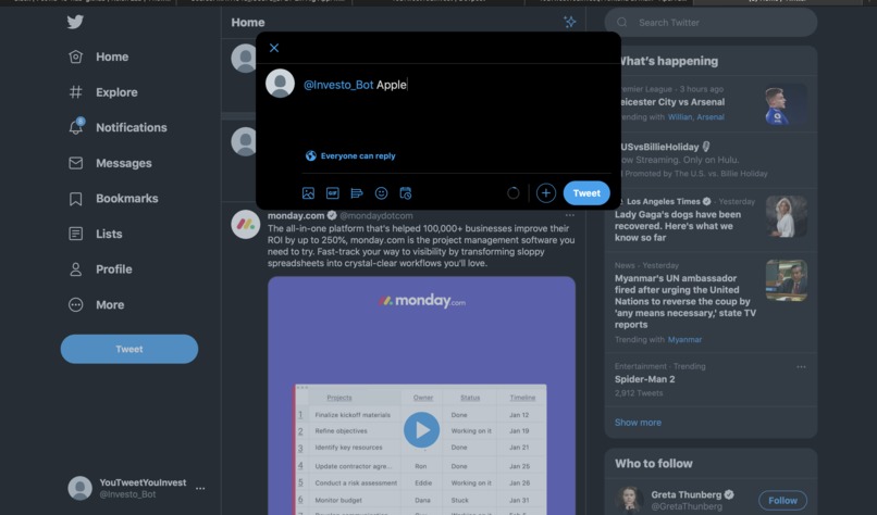 YouTweetYouInvest – screenshot 1