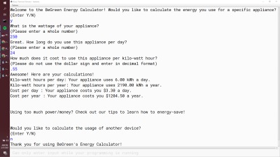 BeGreen Calculator – screenshot 4
