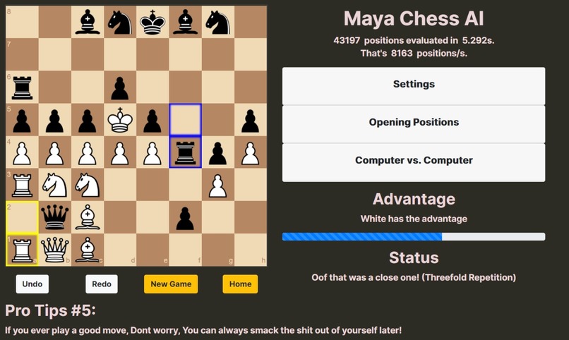 Maya Chess AI – screenshot 1