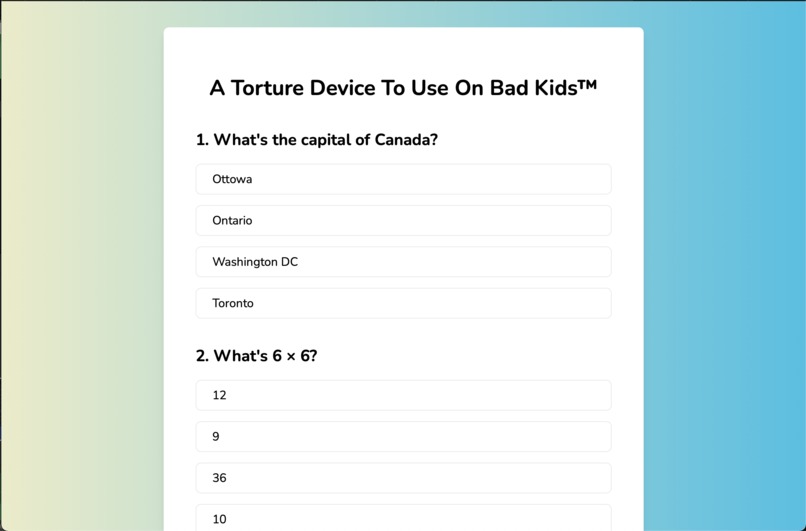A Torture Device To Use on Bad Kids  – screenshot 1