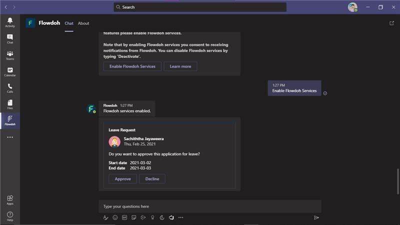 Flowdoh for Teams – screenshot 2