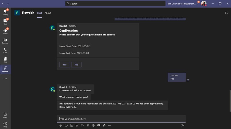 Flowdoh for Teams – screenshot 3