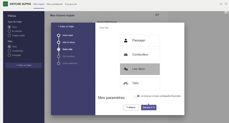 OXYCAR - Simple SaaS mobility solution for carpooling & bike – screenshot 3