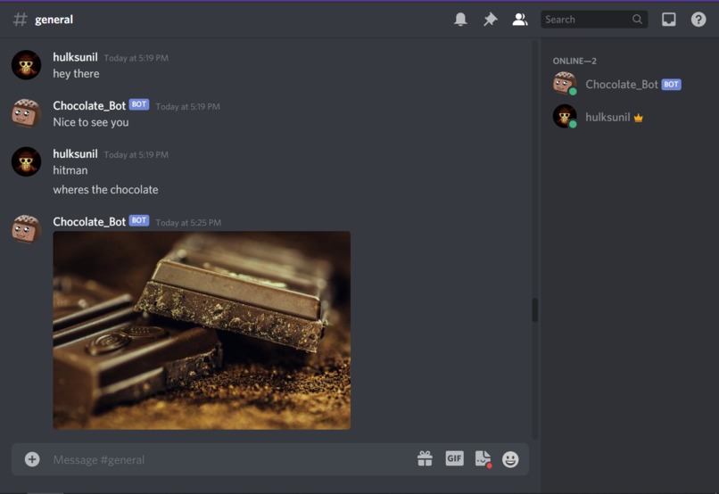 Chocolate Discord Bot – screenshot 2