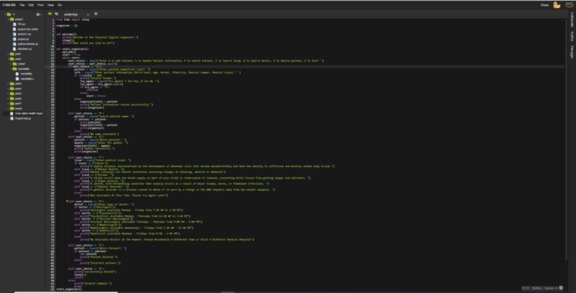 Code Alpha's Health Digital Organizer – screenshot 1