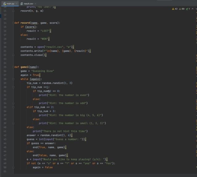 Interesting Python game – screenshot 1