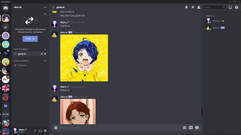 Discord-bot-ohoto-ai – screenshot 1