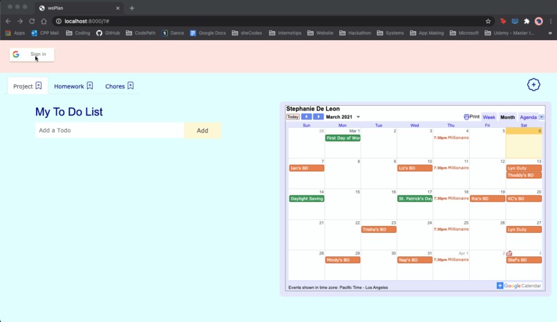 wePlan – screenshot 1