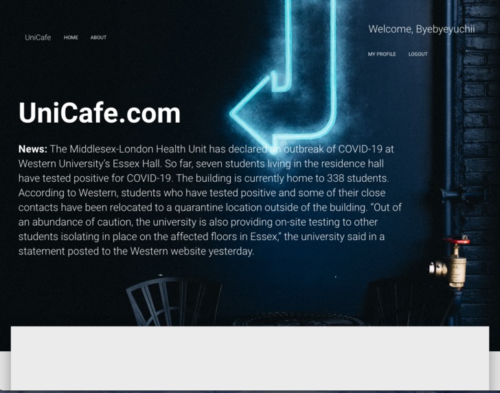 UniCafe – screenshot 2