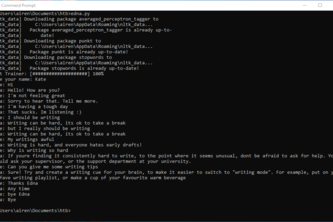 Edna - a writing chat bot