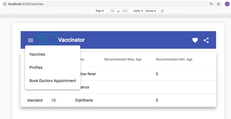 MedHack-Vaccinator – screenshot 2