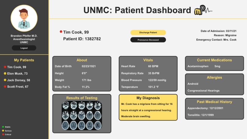 myPatient – screenshot 1