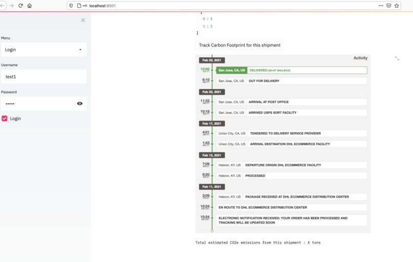 TrackYourCarbonFootprint – screenshot 6