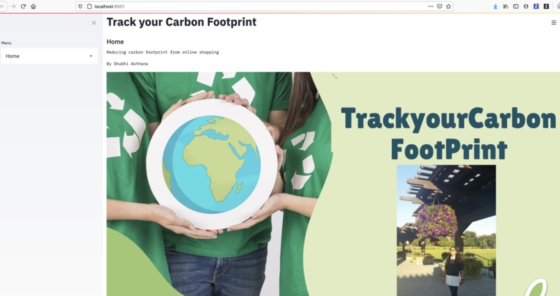 TrackYourCarbonFootprint – screenshot 1