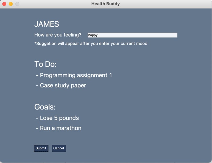 Well-being Buddy – screenshot 1