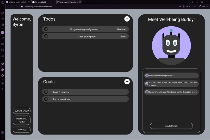 Well-being Buddy – screenshot 3