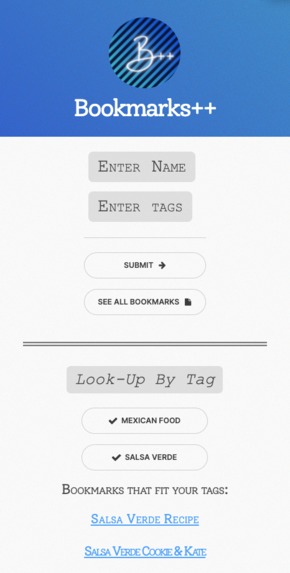bookmark++ – screenshot 1