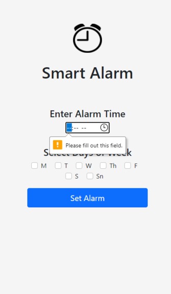Smart Alarm – screenshot 2