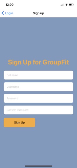 GroupFit – screenshot 2
