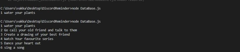 SelfReminderBot – screenshot 2