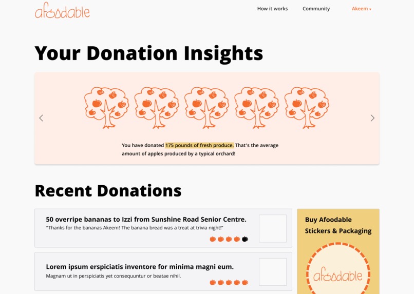 afoodable – screenshot 1