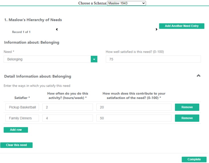 Resatisfy: A Census for Human Need and Satisfaction – screenshot 2