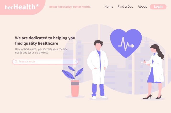 herHealth* – screenshot 1