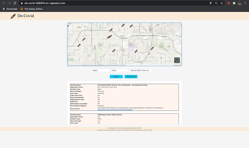 De-Covid – screenshot 1