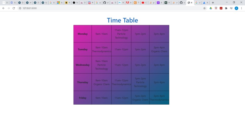 Time table  – screenshot 1