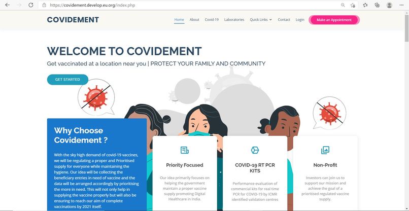 COVIDEMENT – screenshot 1