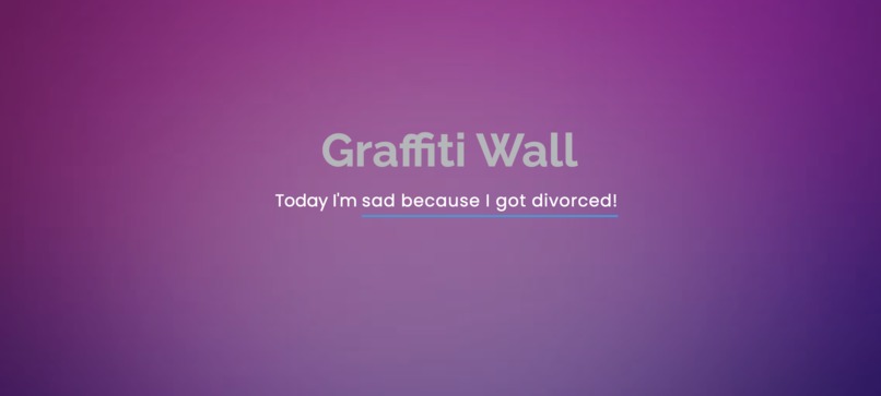 Graffiti wall – screenshot 1