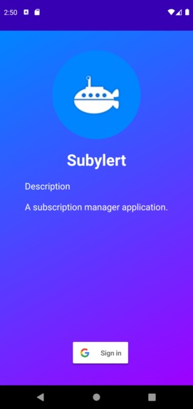 Subylert – screenshot 2