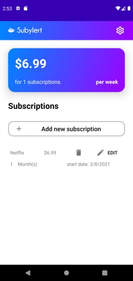 Subylert – screenshot 3