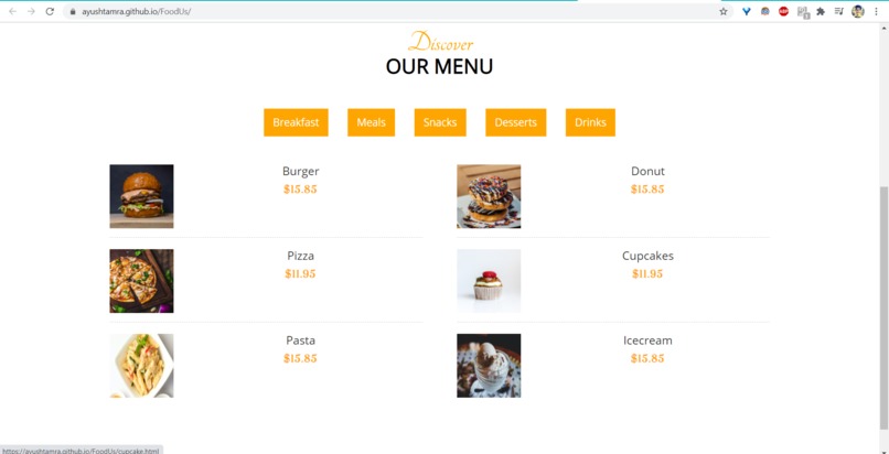 FoodUs – screenshot 2