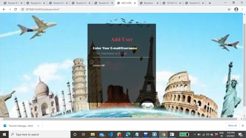 Tourism Management System – screenshot 3