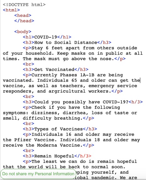 COVID-19 – screenshot 3