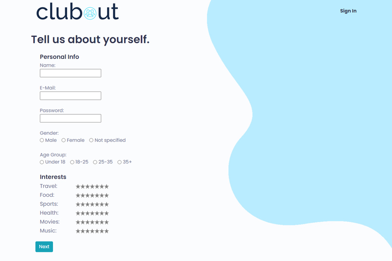 clubout – screenshot 4